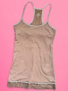 Vintage Y2K Hollister lace racerback cami
